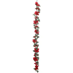 Guirnaldas Y Vides>DecoWoerner Guirnalda De Pascueros Artificial, 180 Cm rojo