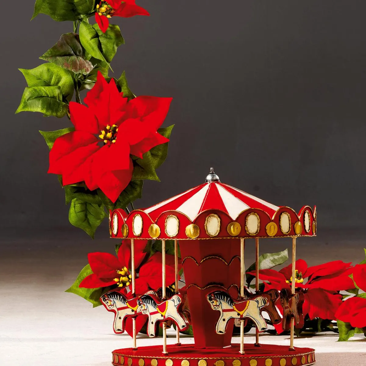 Guirnaldas Y Vides>DecoWoerner Guirnalda De Pascueros Artificial, 180 Cm rojo