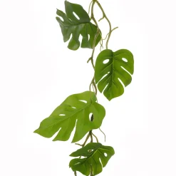 Decoración De Verano|Guirnaldas Y Vides>DecoWoerner Guirnalda De Plantas Artificiales Filodendro 140 Cm verde