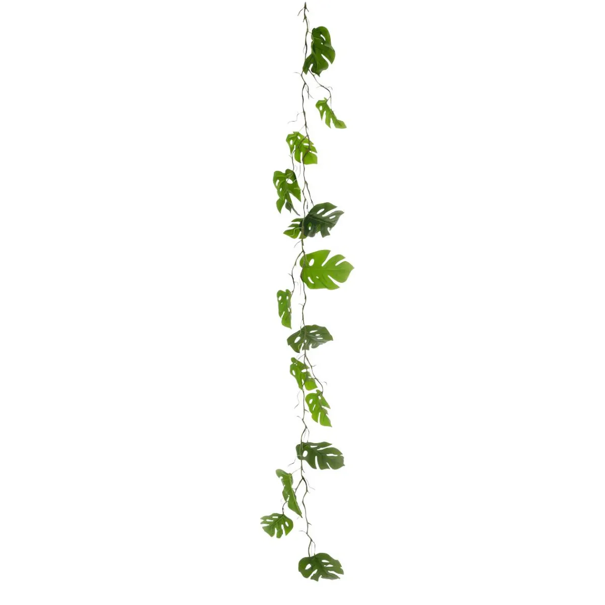 Decoración De Verano|Guirnaldas Y Vides>DecoWoerner Guirnalda De Plantas Artificiales Filodendro 140 Cm verde