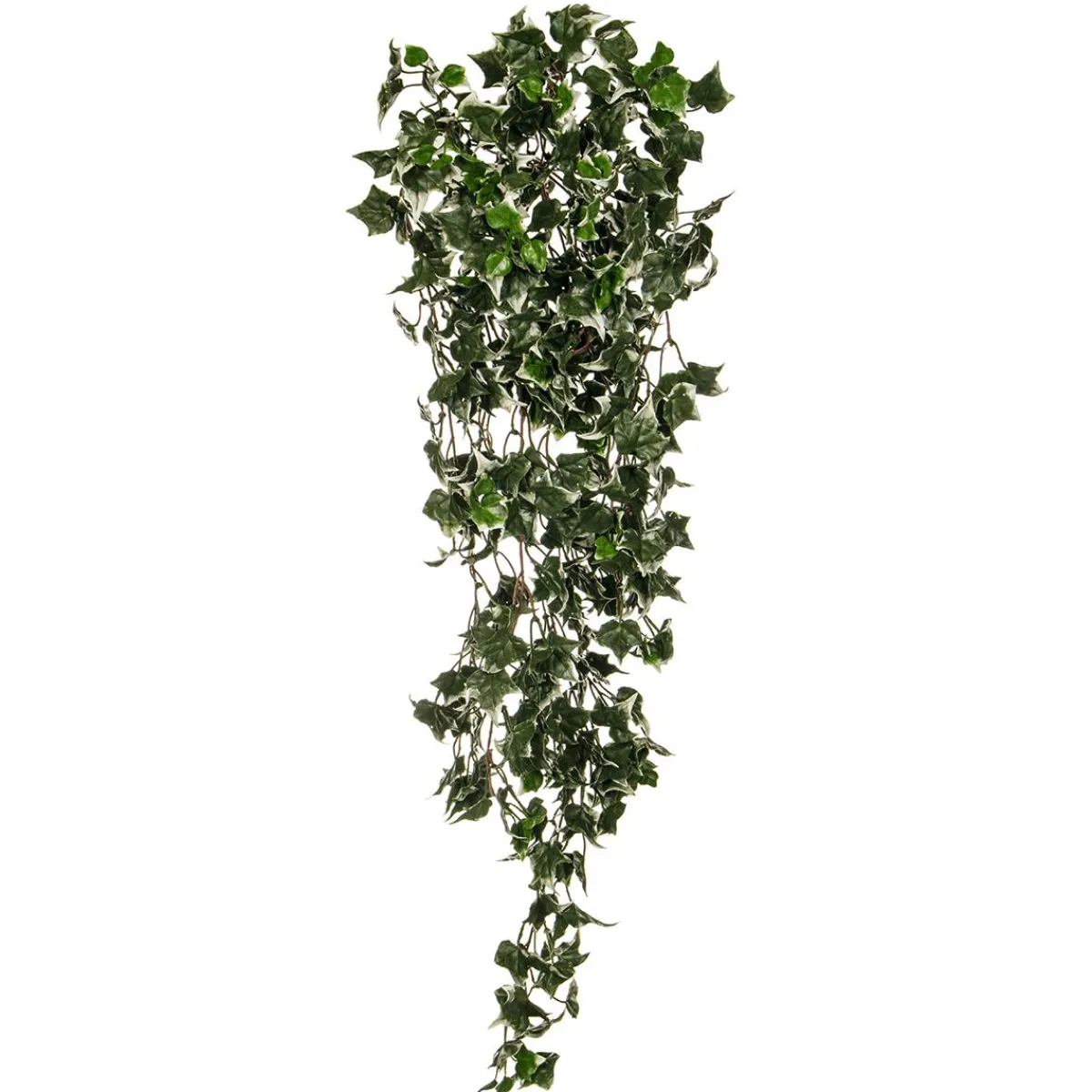 Plantas Verdes|Plantas Colgantes>DecoWoerner Hiedra Artificial Colgante Ignífugo -blanco 85 Cm verde