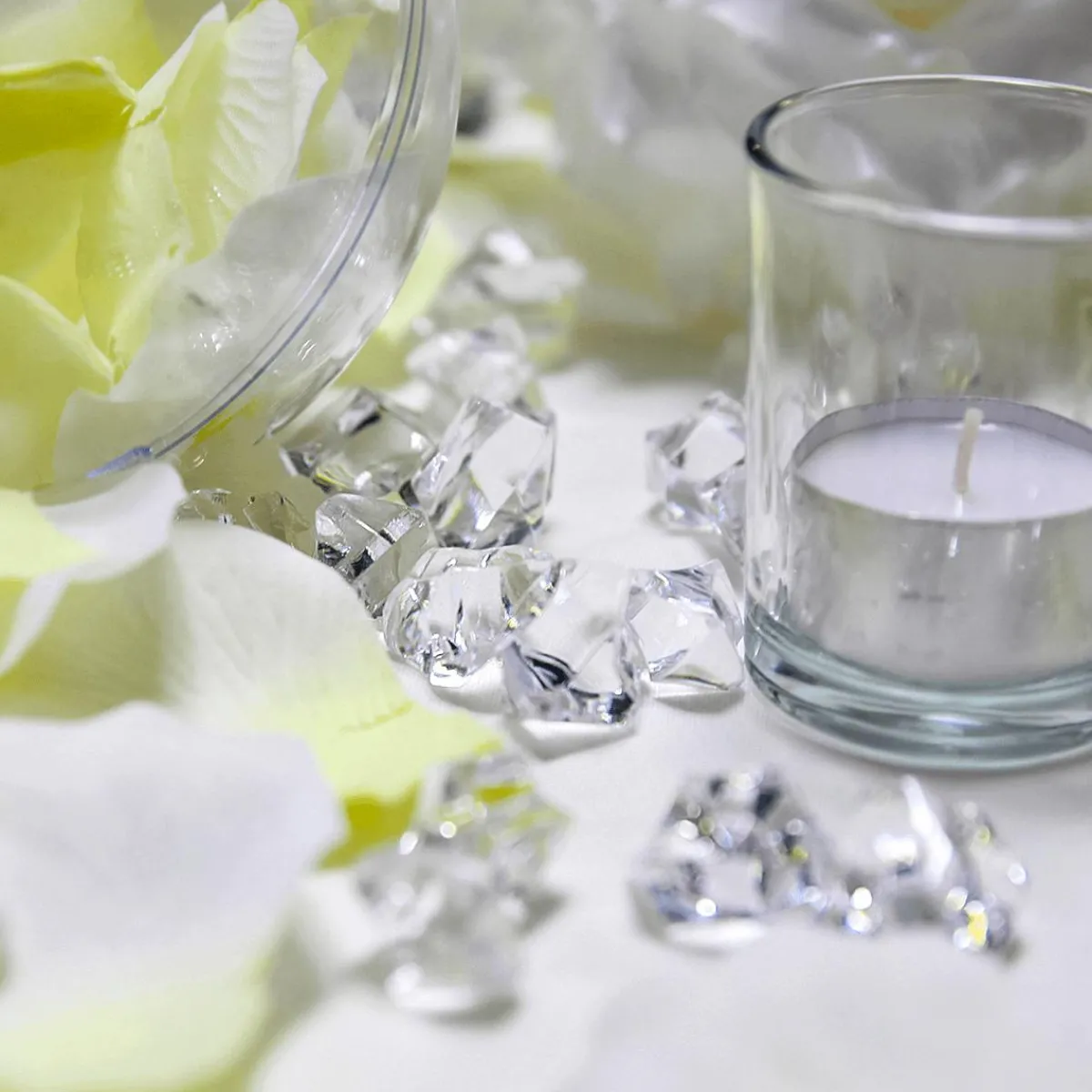 Decoración Dispersa|Decoración De Invierno>DecoWoerner Hielo Picado Decorativo De Acrílico, 500 G transparente