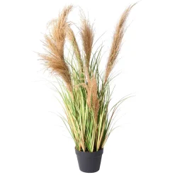 Hierba Decorativa>DecoWoerner Hierba De Caña Artificial En La Maceta Altura 110 Cm verde
