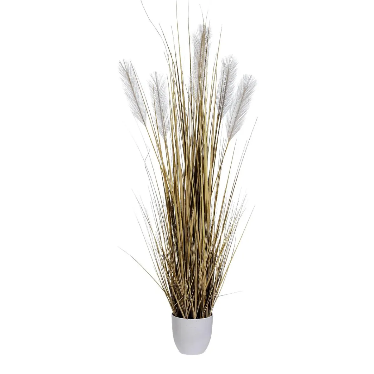 Decoración De Verano|Hierba Decorativa>DecoWoerner Hierba De Caña Artificial En La Maceta 110 Cm Beige