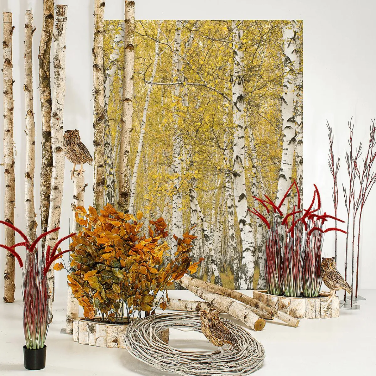 Hierba Decorativa>DecoWoerner Hierba De Caña Artificial En La Maceta Altura 90 Cm rojo
