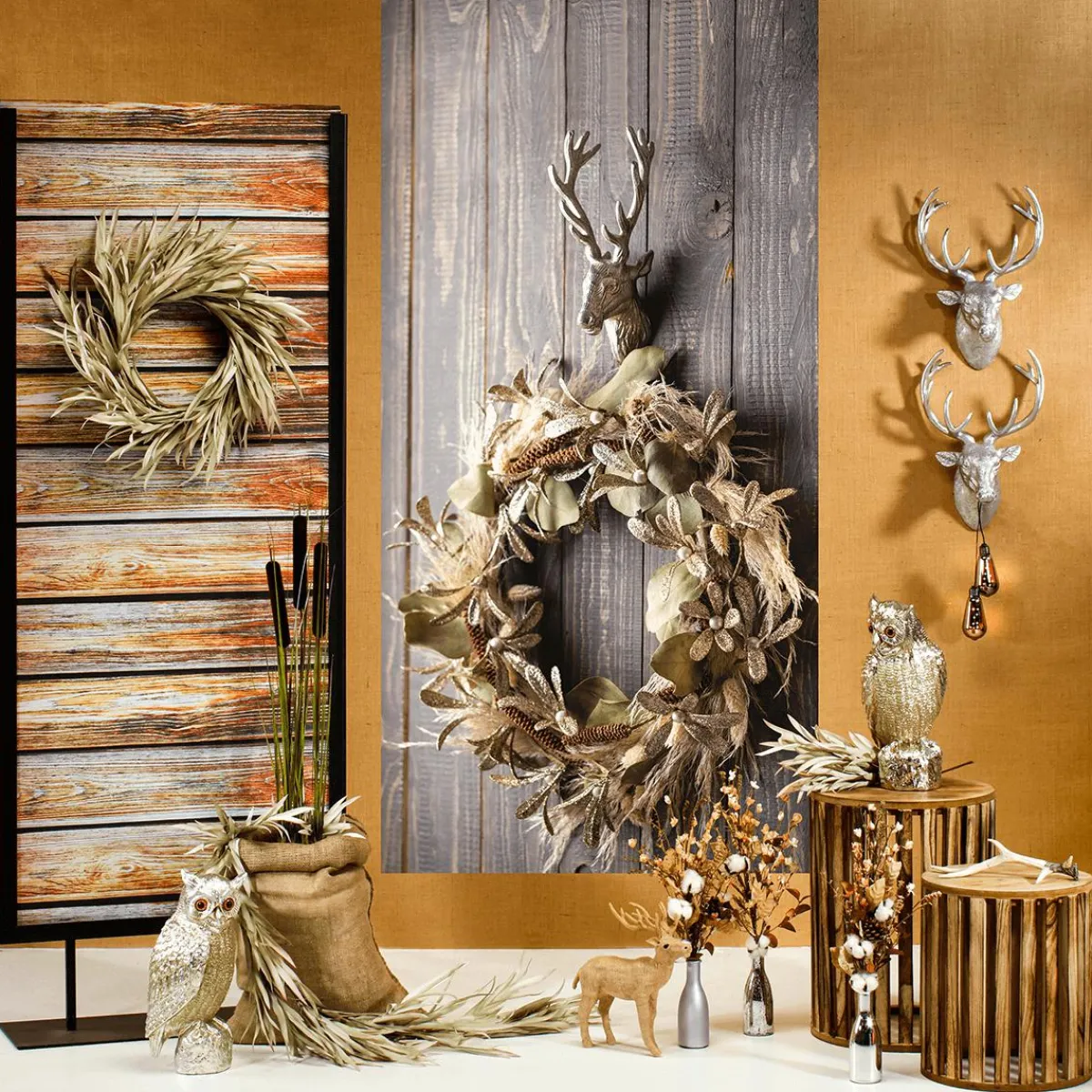 Decoración De Otoño|Decoración De Verano>DecoWoerner Hierba De Caña Deco 120 Cm Pack De 3 verde