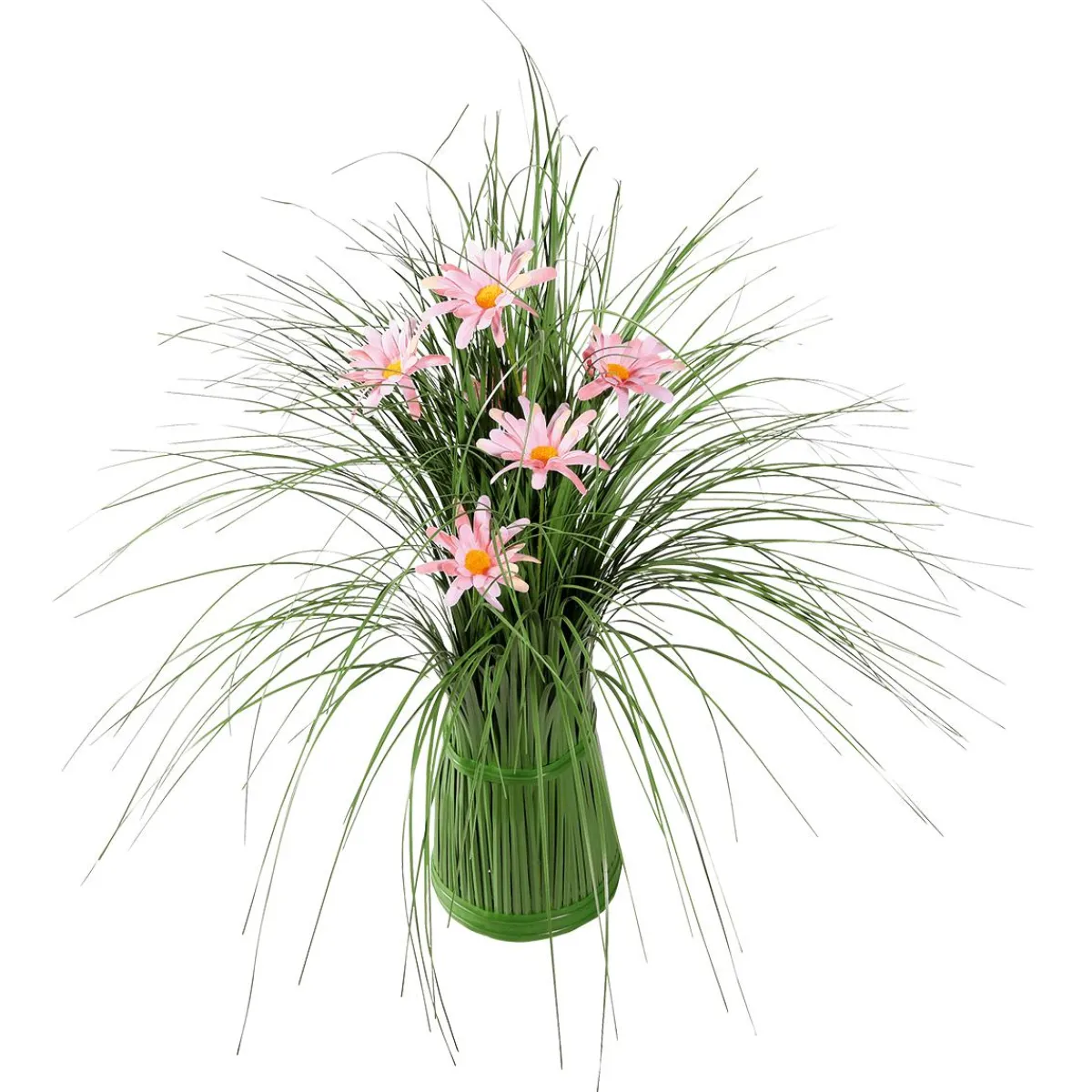 Hierba Decorativa|Decoración De Primavera>DecoWoerner Hierba Decorativa Con Flores, 50 Cm verde