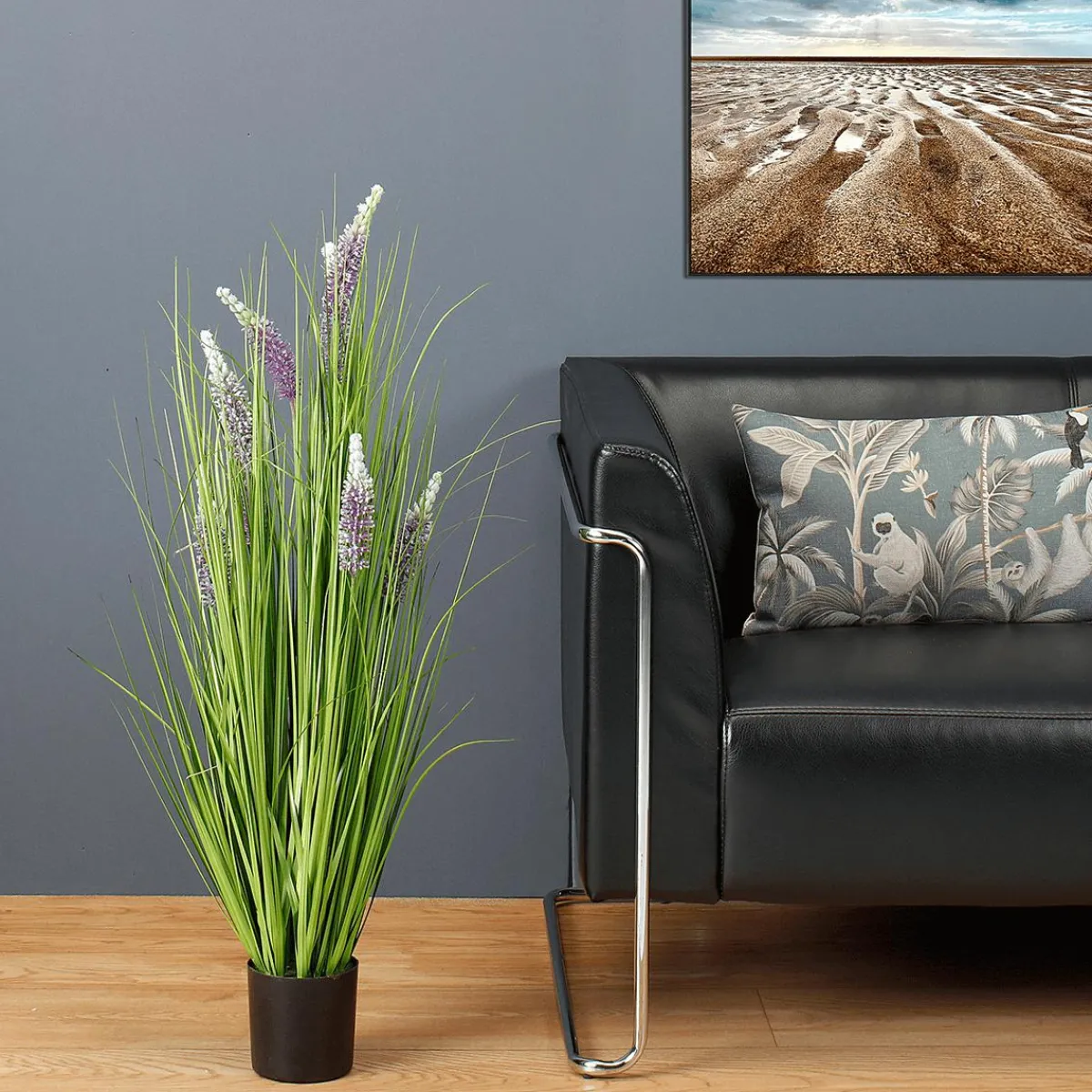 Decoración De Primavera|Hierba Decorativa>DecoWoerner Hierba Decorativa Con Lavanda, Altura 100 Cm verde