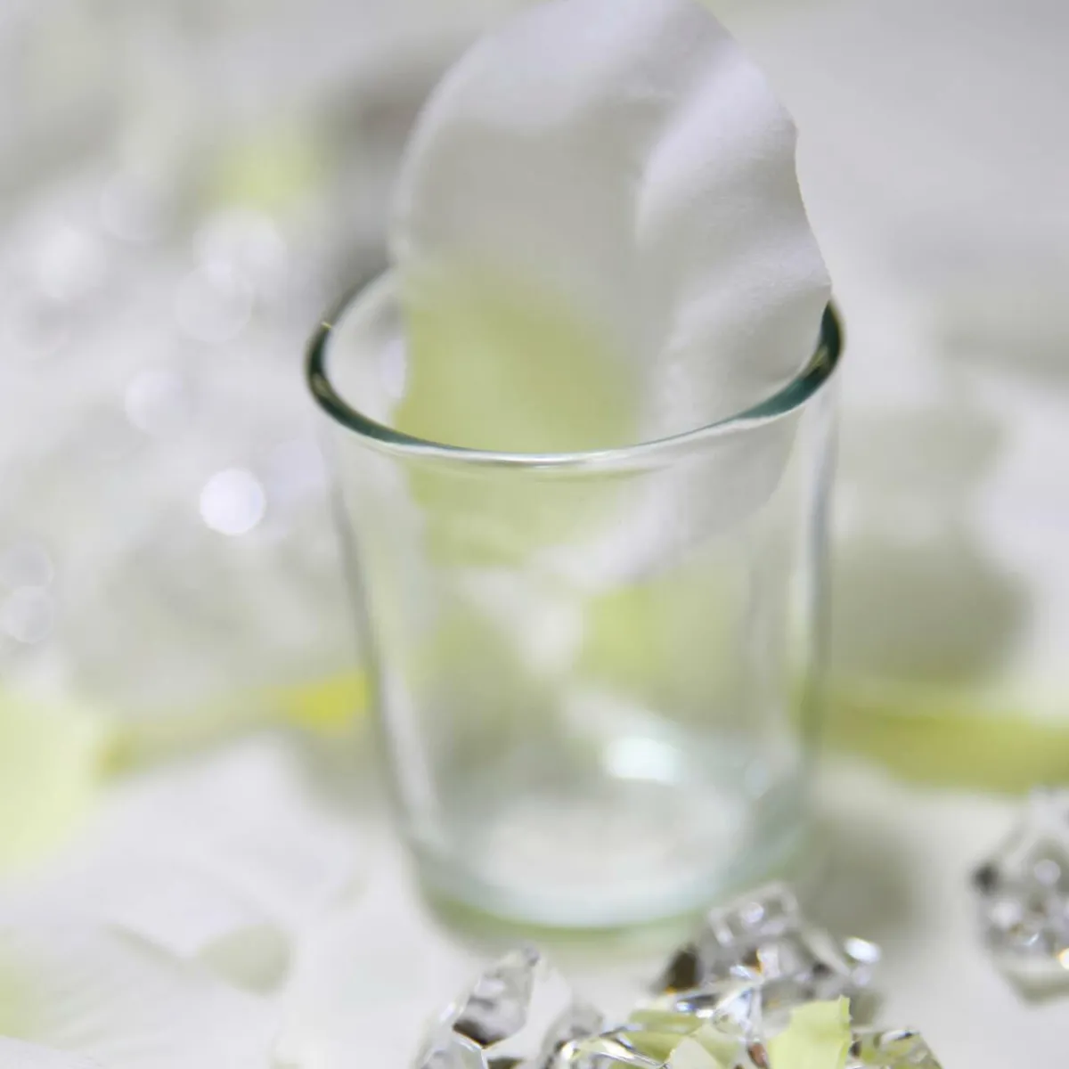 Decoración Dispersa|Decoración De Primavera>DecoWoerner Hojas De Rosas Blancas, 100 Piezas blanco