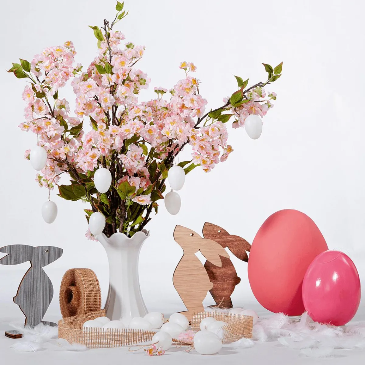 Decoración De Pascua>DecoWoerner Huevo De Pascua Decorativo Fucsia, 18 Cm rosa