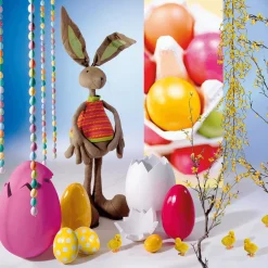 Decoración De Pascua>DecoWoerner Huevo De Pascua Decorativo, Longitud 70 Cm blanco