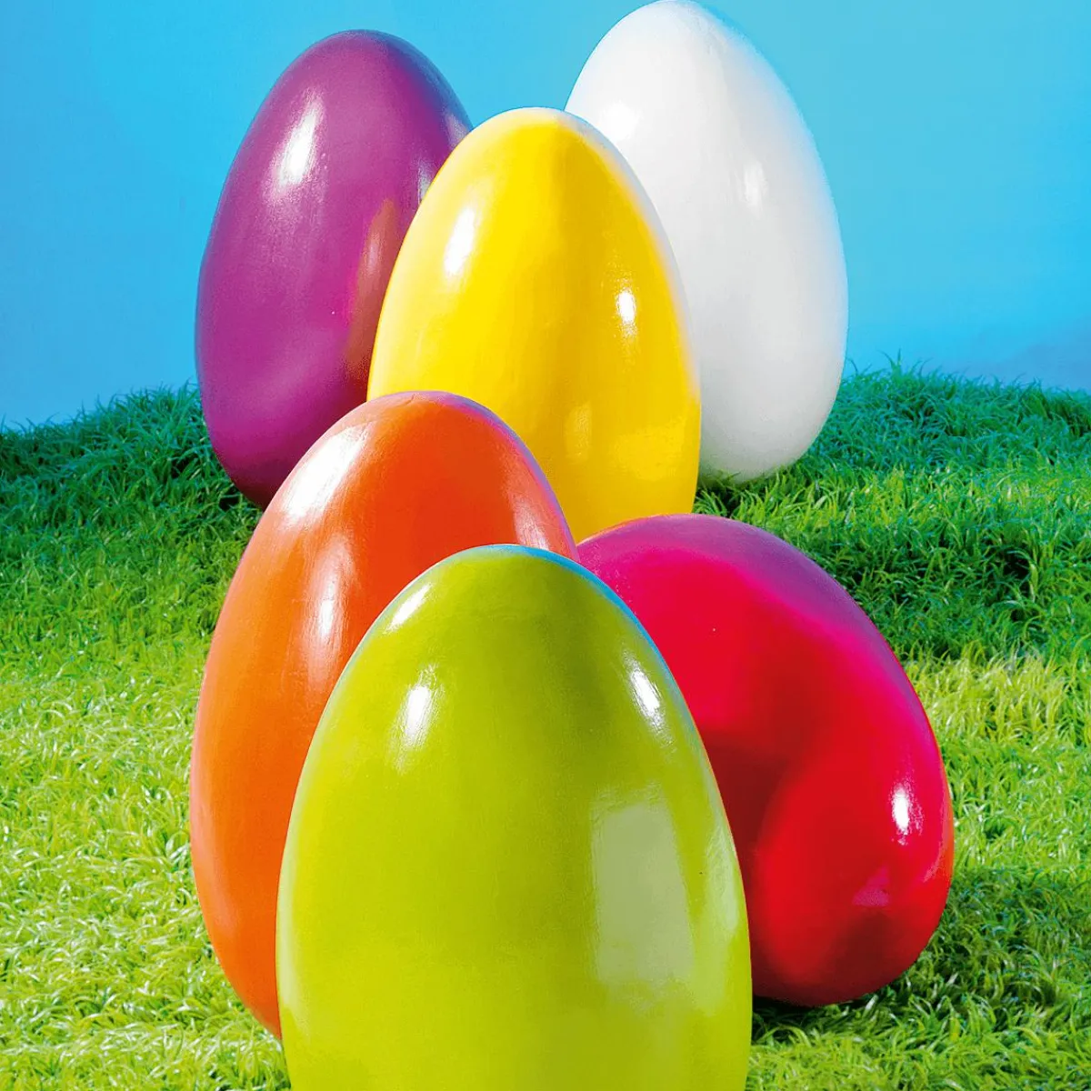 Decoración De Pascua>DecoWoerner Huevo De Pascua Enorme , 50 Cm naranja
