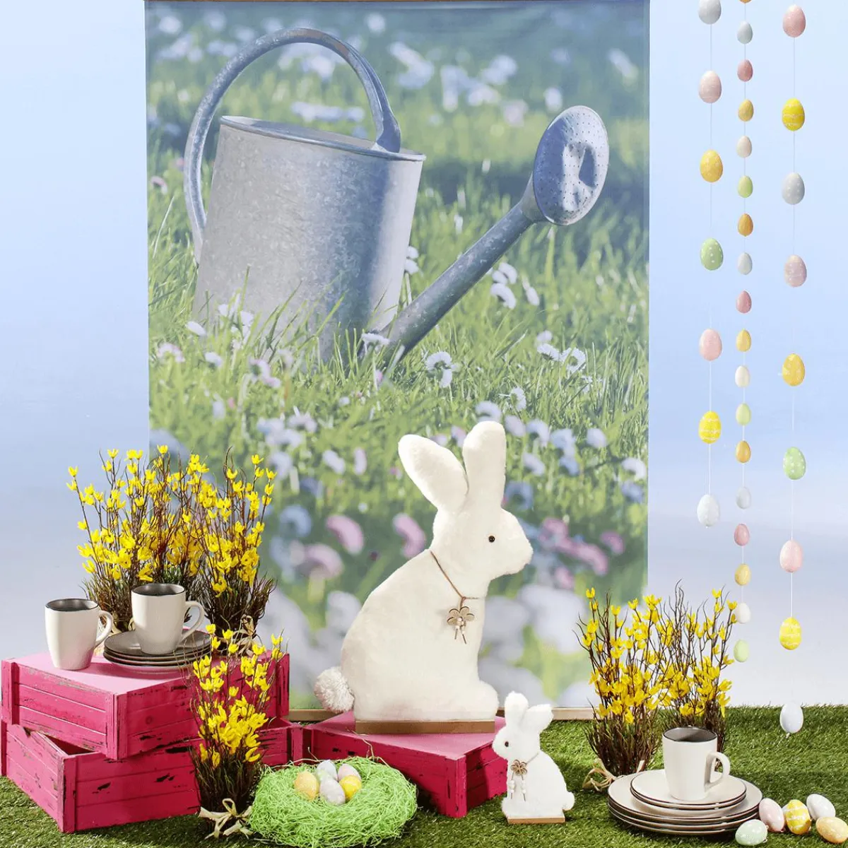 Decoración De Pascua>DecoWoerner Huevos De Pascua Decorativos Para Colgar 6 Cm, Pastel Con Puntos, 6 Piezas multicolor
