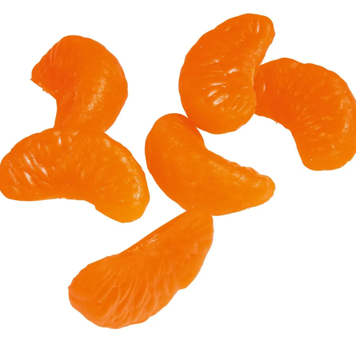 Frutas>DecoWoerner Imitación De Cuarta Parte De Mandarina, 6 Piezas naranja