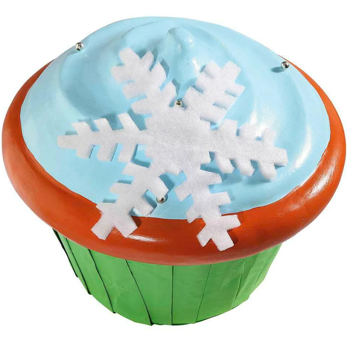 Chupetes Xxl|Decoración Navideña Xxl>DecoWoerner Imitación De Cupcake XXL Ø 50 Cm azul