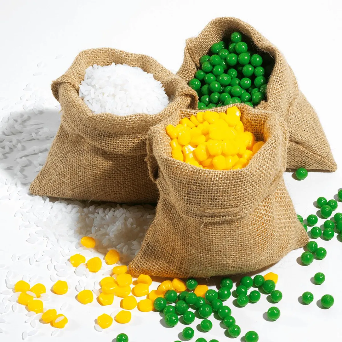 Verduras Y Hierbas>DecoWoerner Imitación De Granos De Maíz, 500 Gramos amarillo