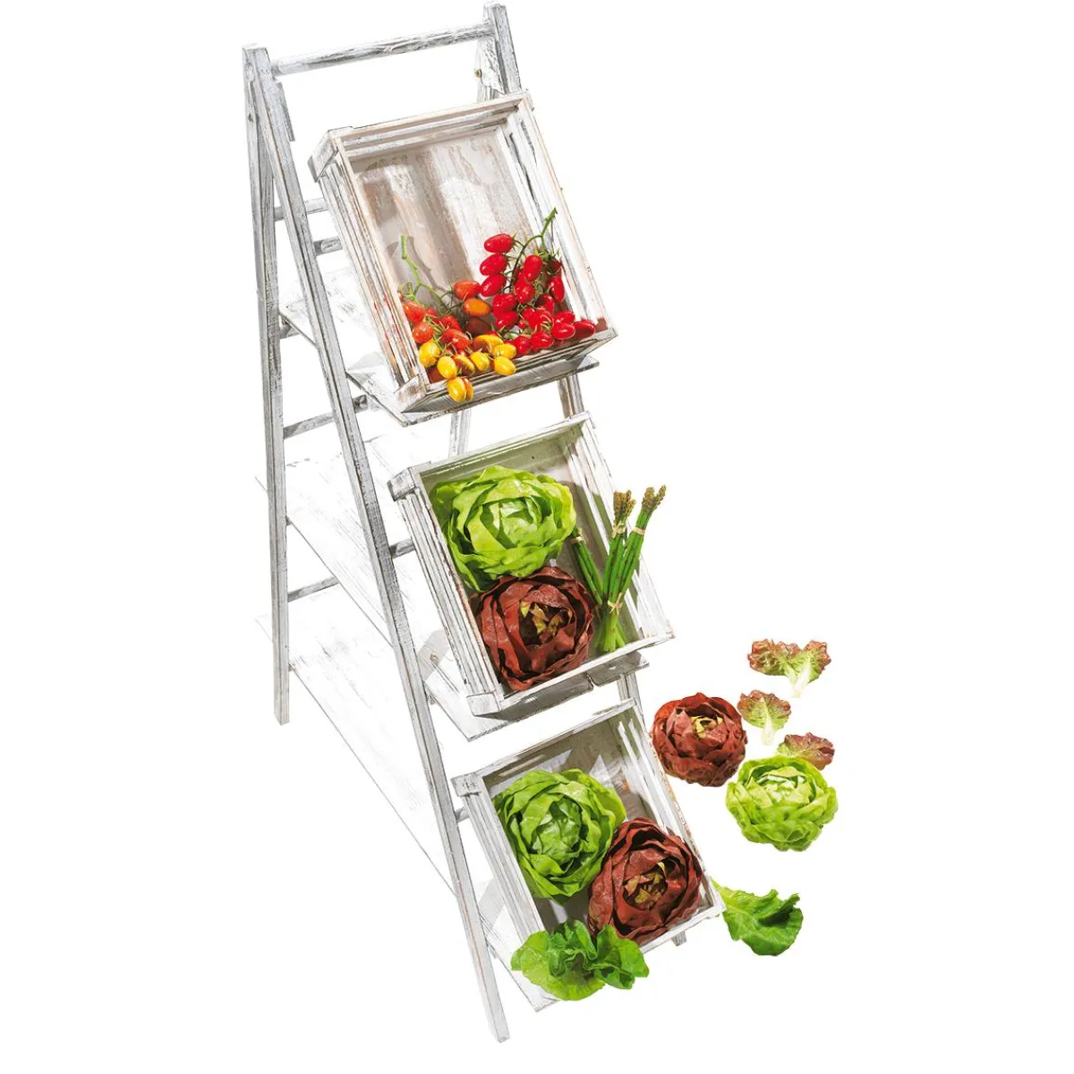 Verduras Y Hierbas>DecoWoerner Imitación De Hojas De Ensalada Comida, 5 Piezas marrón
