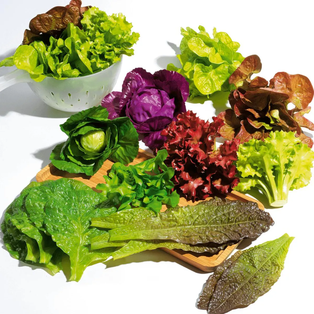 Verduras Y Hierbas>DecoWoerner Imitación De Hojas De Espinaca , 6 Piezas verde
