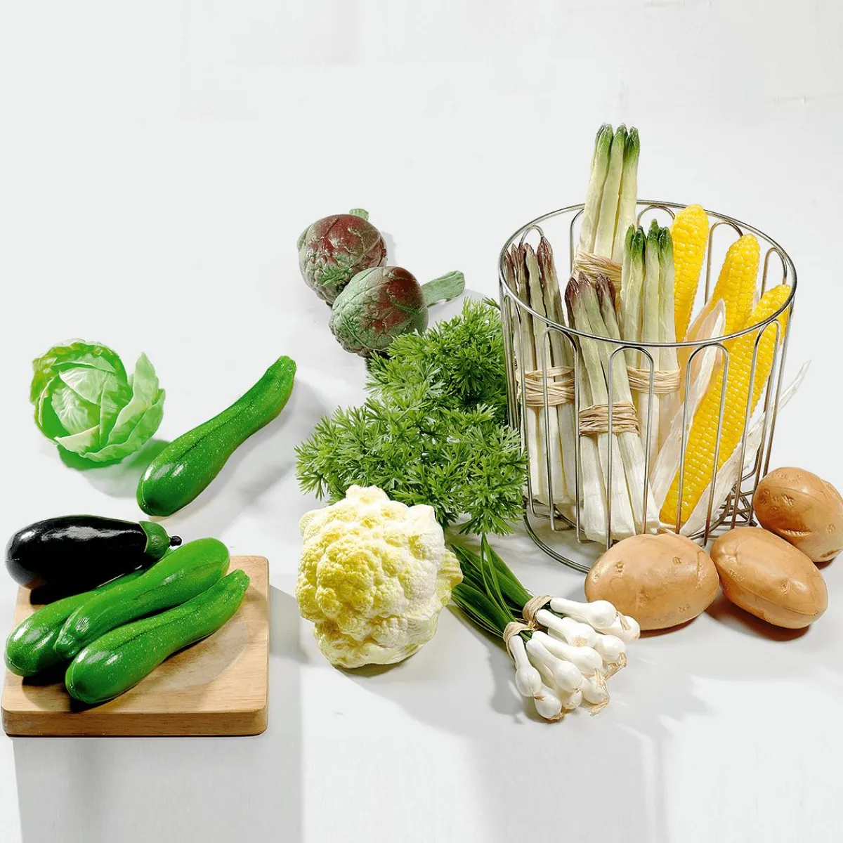 Verduras Y Hierbas>DecoWoerner Imitación De Mazorca De Maíz, 3 Piezas amarillo