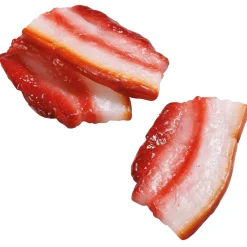Platos Y Comida Rápida|Carnes Y Embutidos>DecoWoerner Imitación De Rebanadas De Tocino, 8 Cm, 3 Piezas rojo