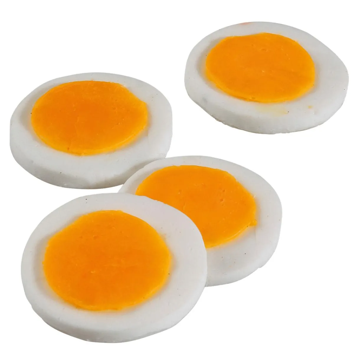 Platos Y Comida Rápida|Queso Y Huevos>DecoWoerner Imitación De Rodajas De Huevo, 4 Piezas amarillo