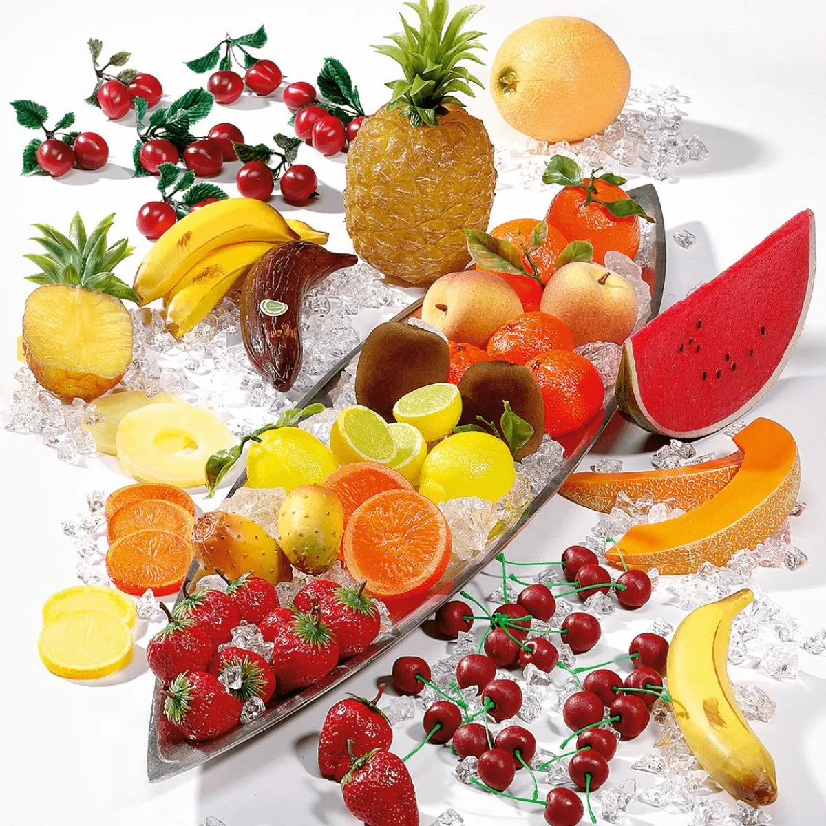 Frutas>DecoWoerner Imitación De Rodajas De Limón, 6 Piezas amarillo