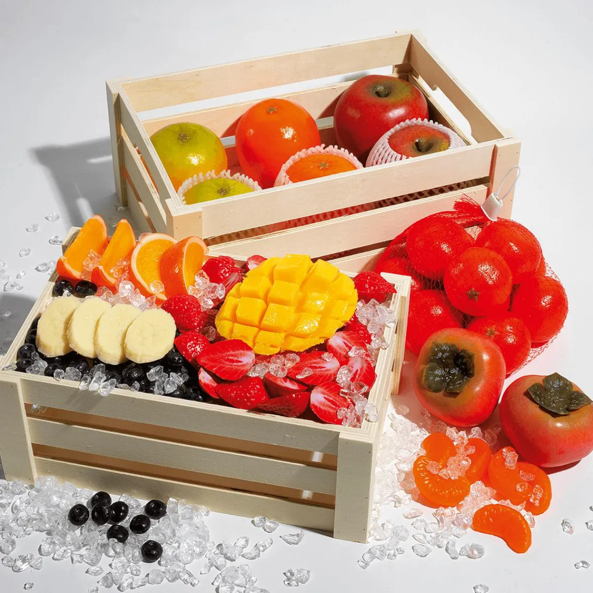 Frutas>DecoWoerner Imitación De Rodajas De Plátano, 6 Piezas Beige
