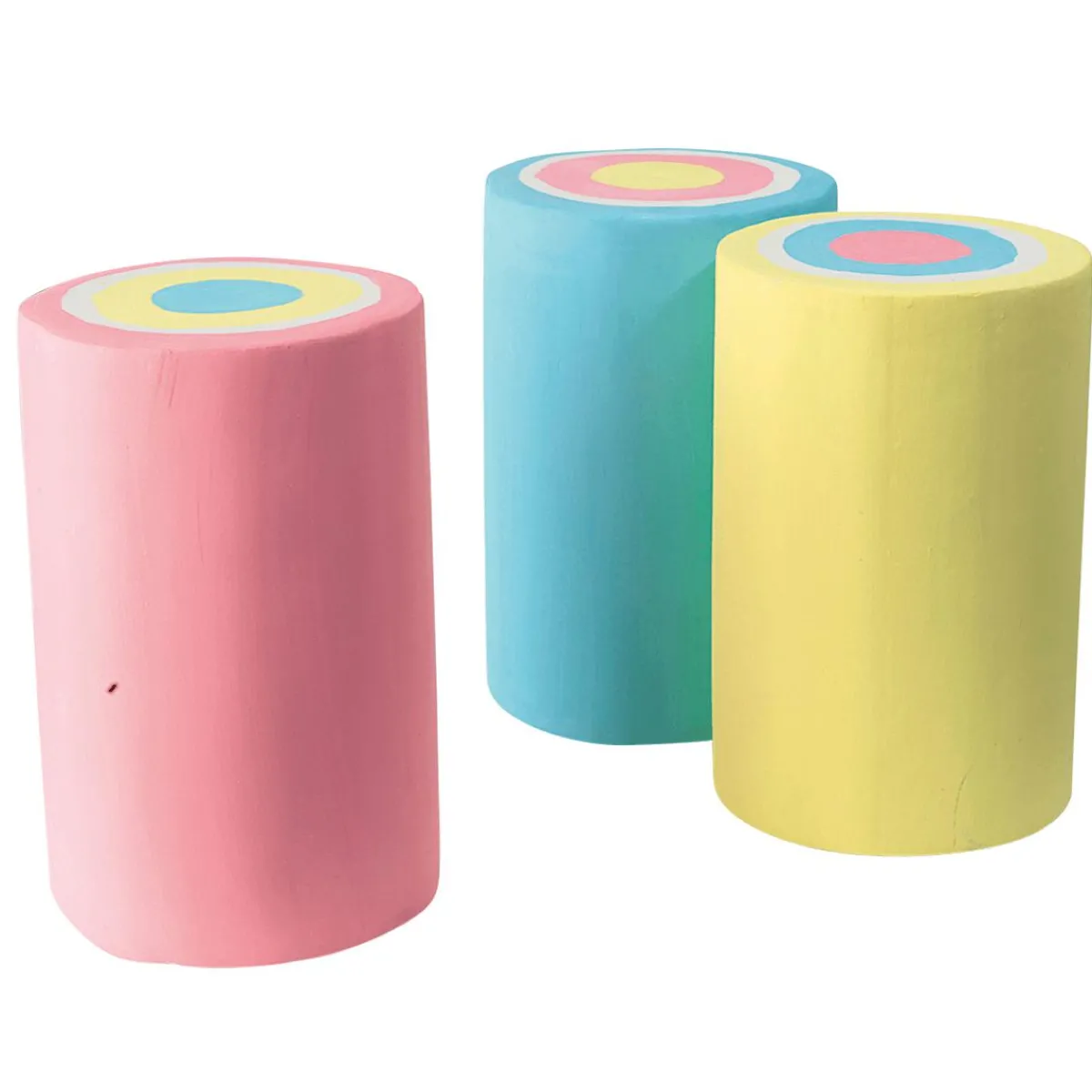 Decoración Temática|Chupetes Xxl>DecoWoerner Imitación De Rollos De Malvavisco 16 Cm, 3 Piezas multicolor