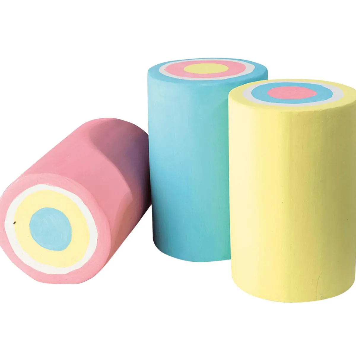 Decoración Temática|Chupetes Xxl>DecoWoerner Imitación De Rollos De Malvavisco 16 Cm, 3 Piezas multicolor