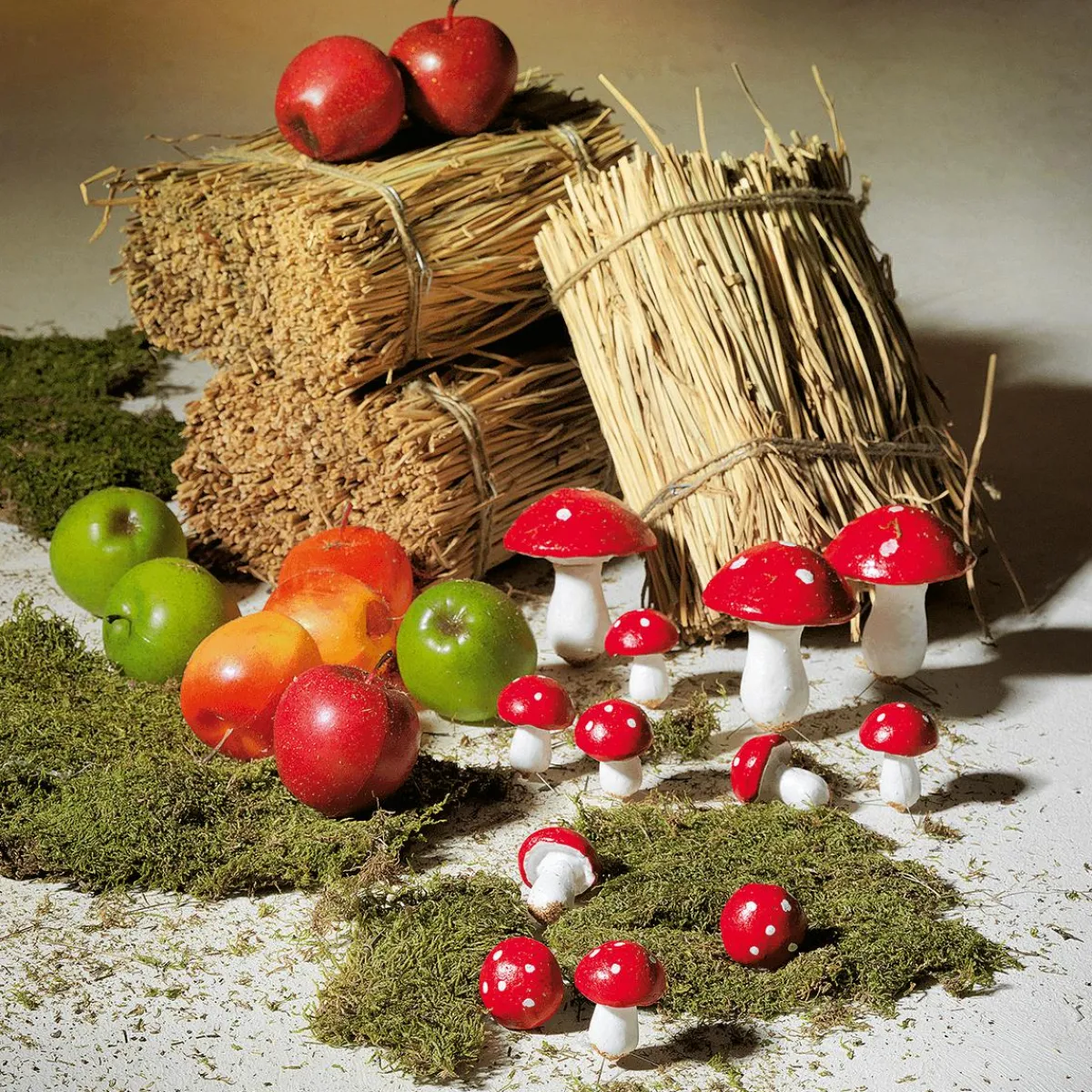 Decoración De Otoño|Frutas>DecoWoerner Imitaciones De Manzanas, 9 Piezas multicolor