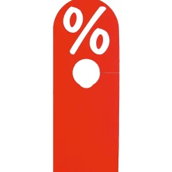 Material De Rebajas|Perchas>DecoWoerner Indicadores De Ofertas "Porcentaje" rojo