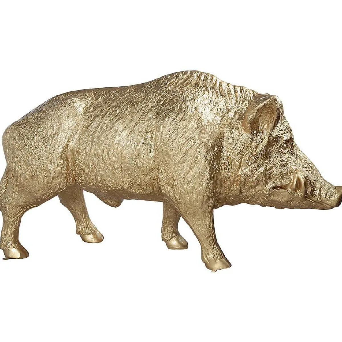 Decoración De Animales>DecoWoerner Jabalí Decorativo, Longitud: 160 Cm oro