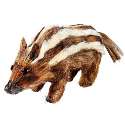 Decoración De Animales|Decoración De Otoño>DecoWoerner Jabato Decorativo Longitud 25 Cm marrón