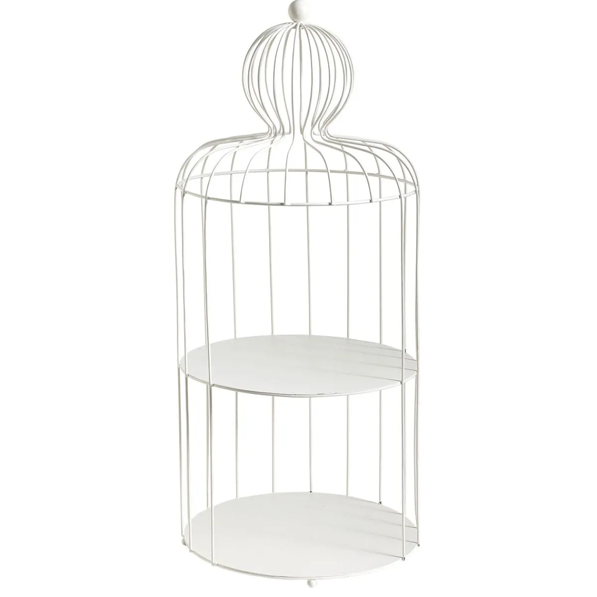 Decoración De Primavera>DecoWoerner Jaula Para Pájaros, Altura 90 Cm blanco