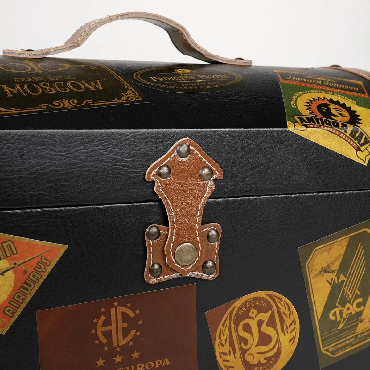 Decoración Temática>DecoWoerner Juego De Maletín, 2 Piezas negro