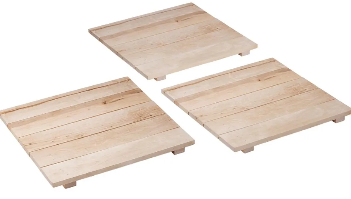 Expositores Para Tiendas|Decoración Natural>DecoWoerner Juego De Paletas De Madera 45 X 45 Cm, 3 Piezas Beige