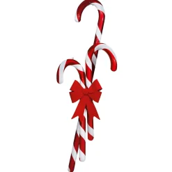Chupetes Xxl|Figuras De Navidad>DecoWoerner Jumbo Candy Cane, Bastón De Azúcar, 60 Cm rojo