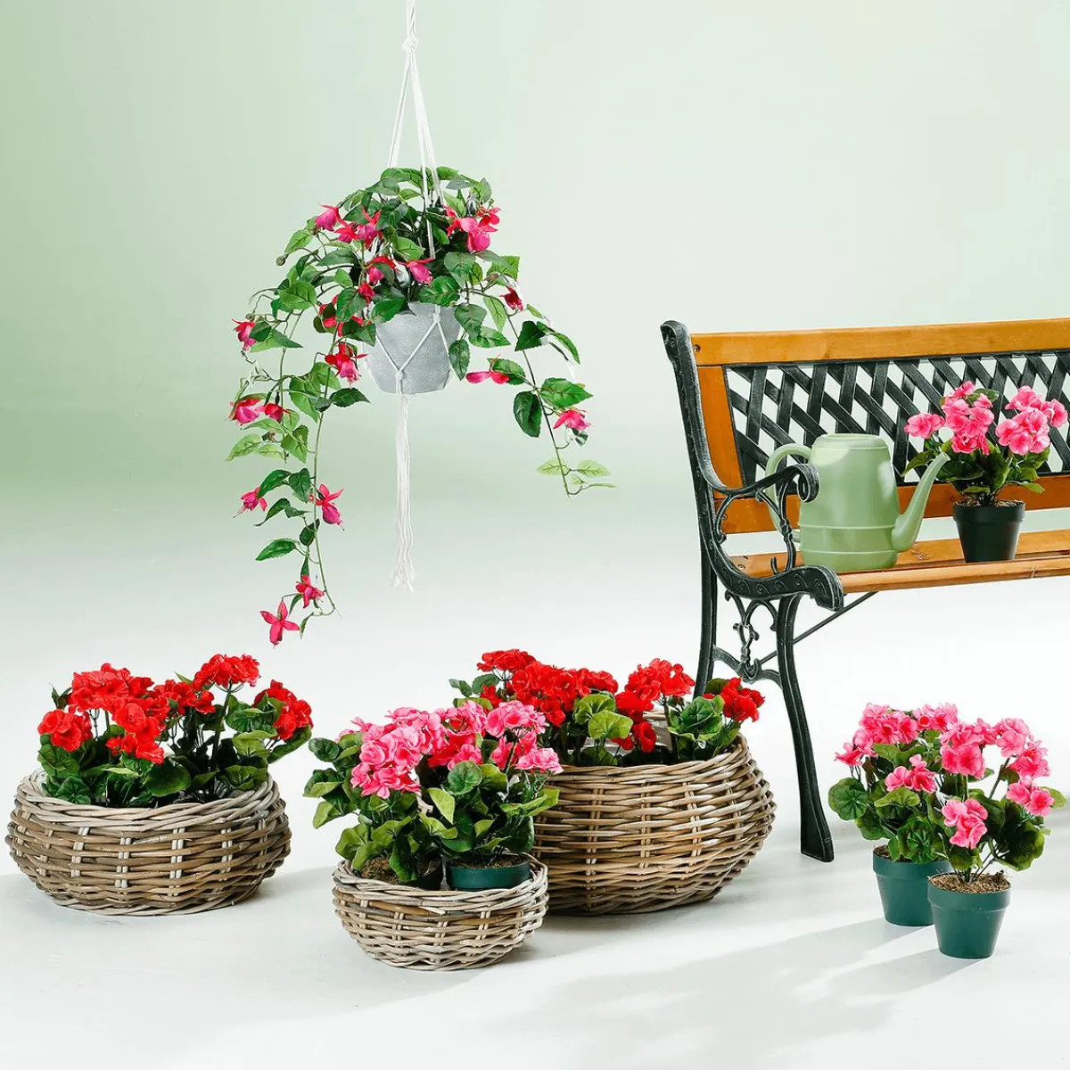 Macetas Y Artículos De Decoración>DecoWoerner La Cesta De La Planta De Ratán Es Redonda marrón