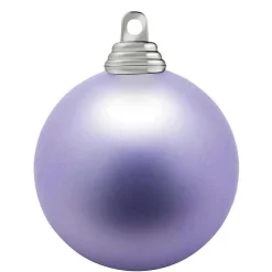 Bolas De Navidad>DecoWoerner Lavanda, Bolas De Navidad De Plástico Mate, Ignífugo, 6 Cm Ø - 24 Piezas violeta