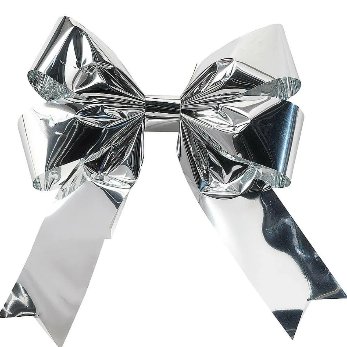 Decoración Navideña Xxl>DecoWoerner Lazo Decorativo 80 Cm, 5 Piezas plata