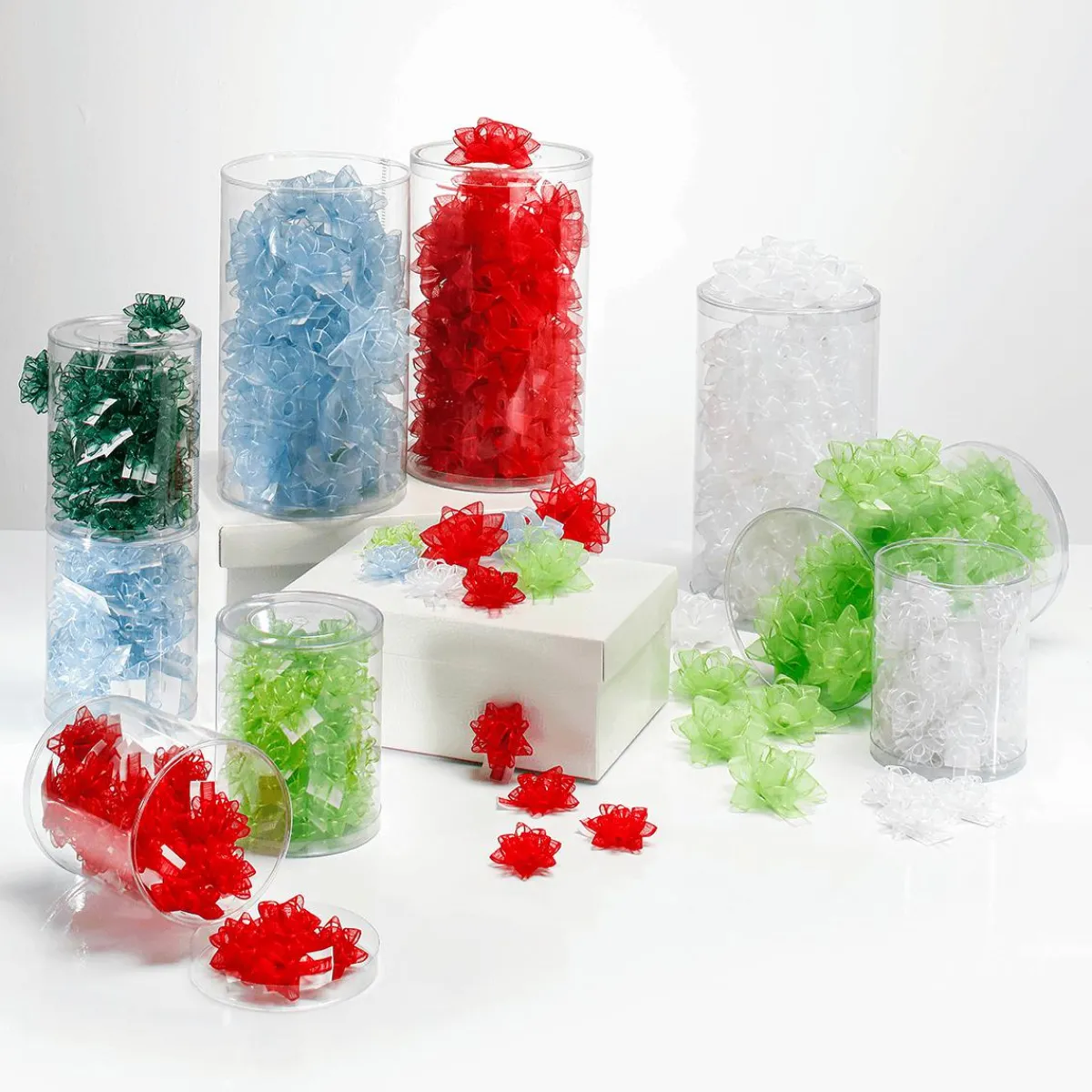 Lazos De Regalo>DecoWoerner Lazos Decorativos, Ø 8 Cm, blanco