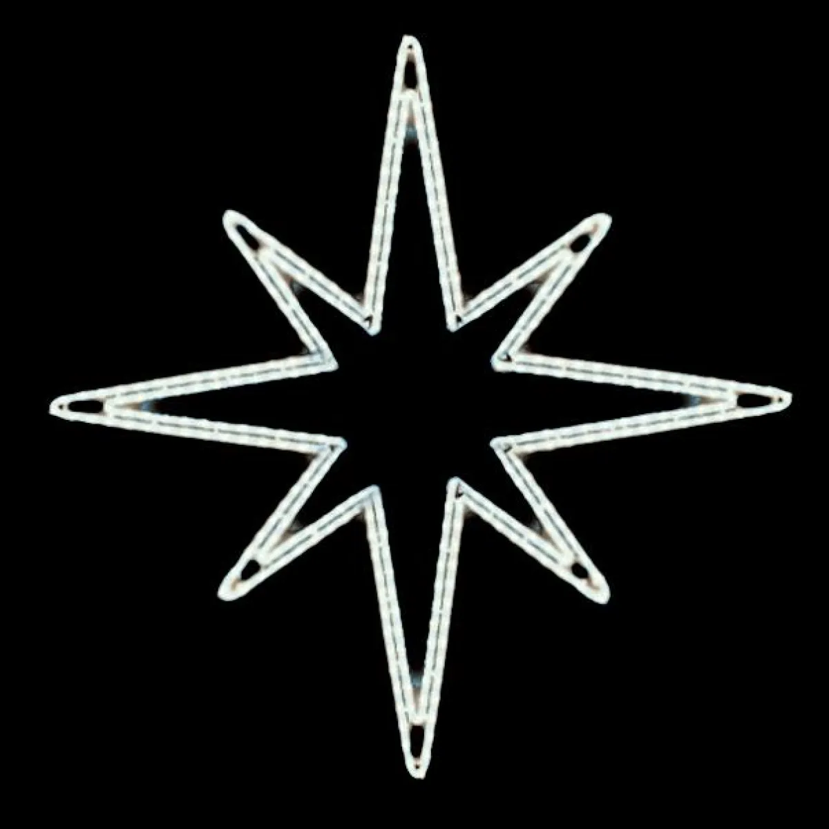 Luces De Navidad>DecoWoerner LED Estrella Metálica , Blanco Frío Ropelight 85 X 85 Cm (L X A) plata