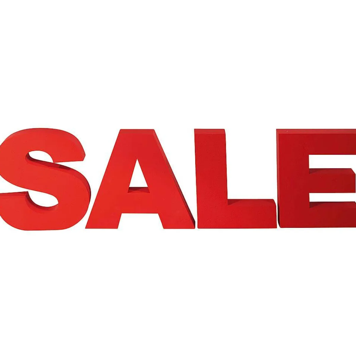 Material De Rebajas>DecoWoerner Letras "SALE" (Venta) 3D De Espuma De Poliestireno, Altura 40 Cm rojo
