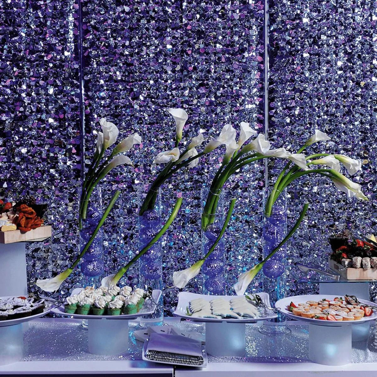 Láminas Y Películas Decorativas|Decoración De Invierno>DecoWoerner Lámina De Plástico Con Efecto Troquelado Holográfica Anchura 90 Cm Plateado plata