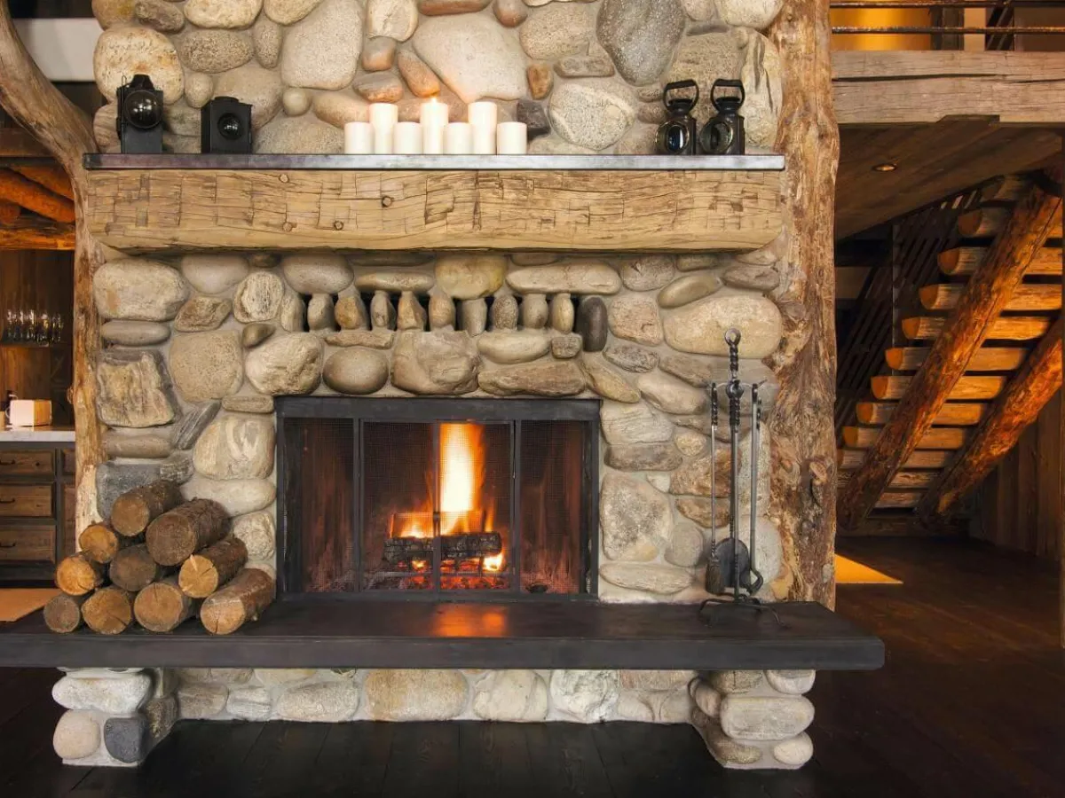 Pancartas Temáticas|Pancartas De Navidad E Invierno>DecoWoerner Lona XXL "Chimenea Abierta" De Lona De Camión Ignífuga 250 X 330 Cm marrón