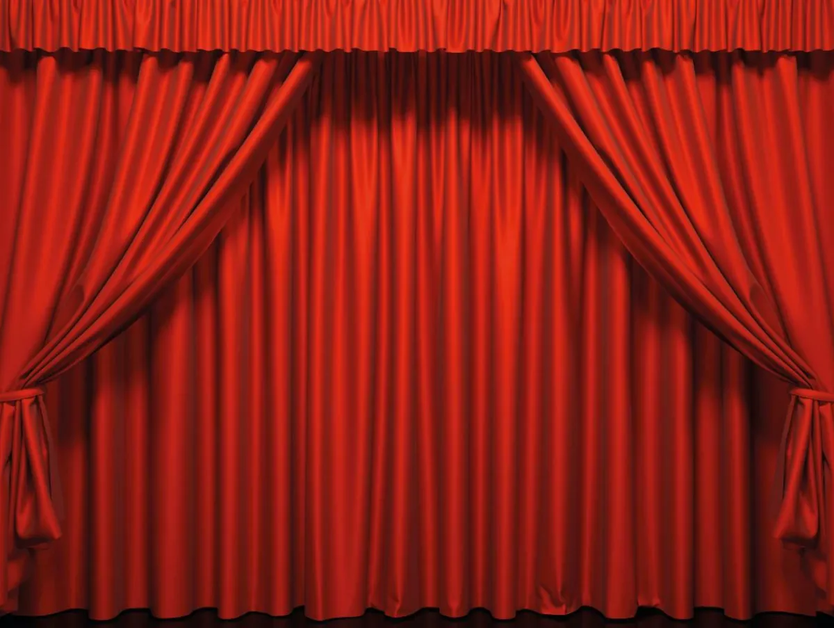 Bandera Xxl|Decoración Temática>DecoWoerner Lona XXL "Cortina De Escenario Roja" De Lona De Camión Ignífuga 250 X 330 Cm rojo