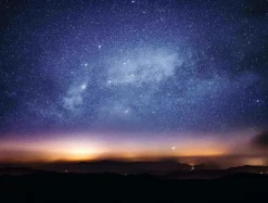 Pancartas Temáticas|Bandera Xxl>DecoWoerner Lona XXL "Estrellas En El Cielo Nocturno" De Lona De Camión Ignífuga 250 X 330 Cm azul
