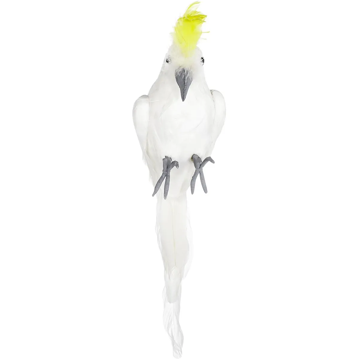 Decoración De Animales|Decoración De Verano>DecoWoerner Loro Deco Cacatúa Crestada Amarilla 11 X 45 Cm blanco