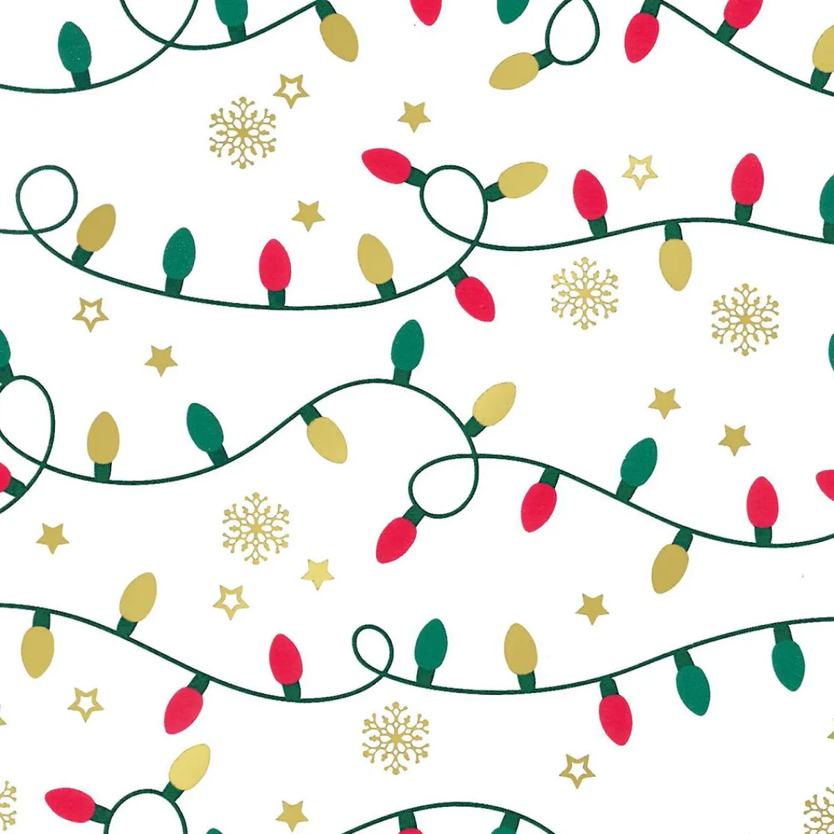 Papel De Regalo>DecoWoerner Luces De Hadas De Papel De Regalo blanco