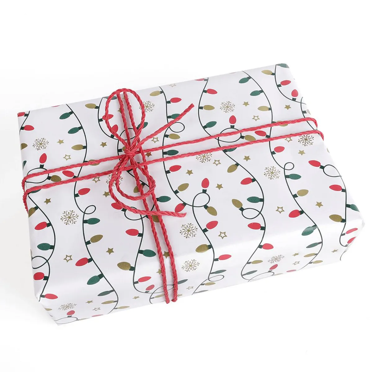 Papel De Regalo>DecoWoerner Luces De Hadas De Papel De Regalo blanco